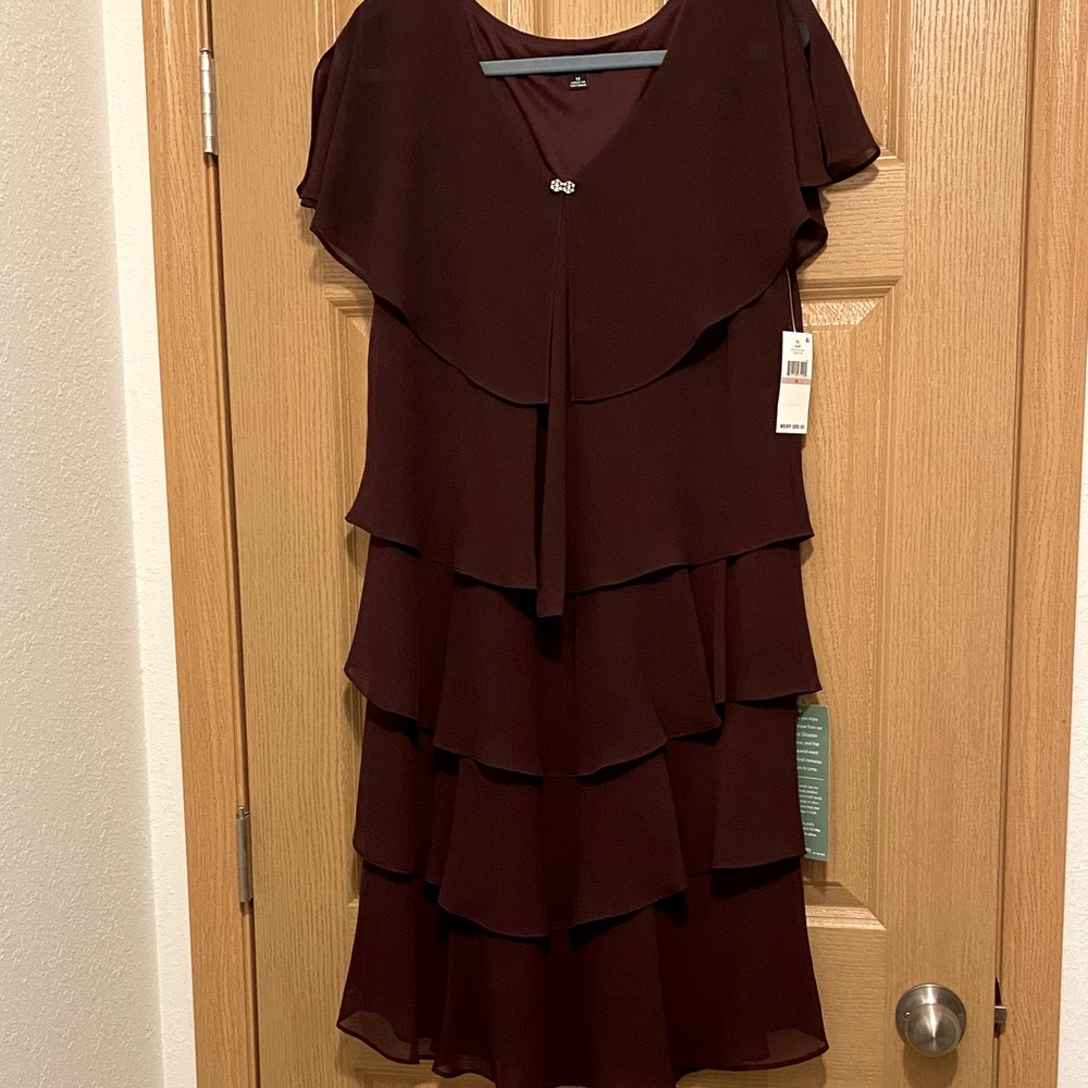 SLNY St Fashions New York Layered Special Occasions Womens Dress Size 14